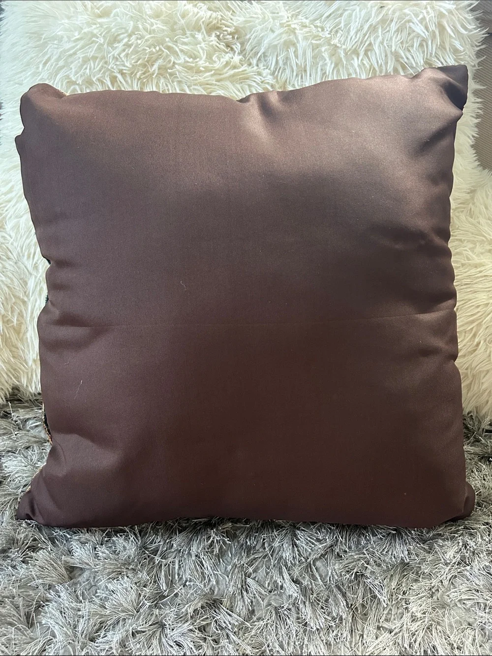 Decorative Thanksgiving Turkey Throw Pillow - Tan and Brown